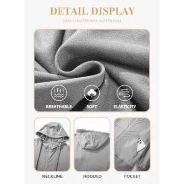 Eytino Plus Size Full Zip Sweatshirt for Women