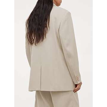 Dokotoo Women's Blazers & Suit Jackets Open Front Buttons Fashion Jacket Solid Color Work Office Spr...