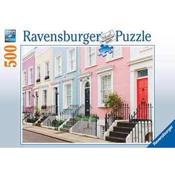 Ravensburger Colourful Town Houses Puzzle - 500 Pieces