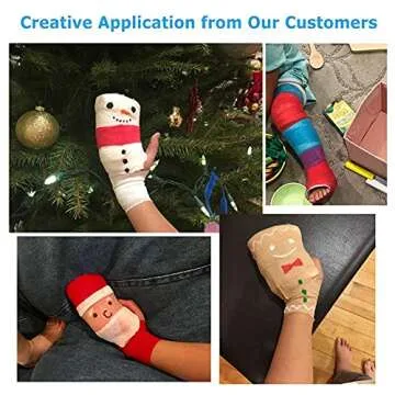 LotFancy Self Adhesive Bandage Wrap 10 Pack for Healing Needs