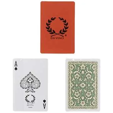 DA VINCI Venezia, Italian 100% Plastic Playing Cards, 2-Deck Set, Bridge Size Regular Index