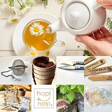 Herbal Tea Indoor Garden Seed Starter Kit for Moms and Women