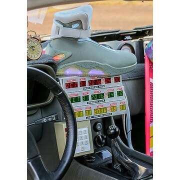 Fun Costumes Back to The Future 2 Adult Light Up Shoes Universal Studios Officially Licensed Size 10 Grey