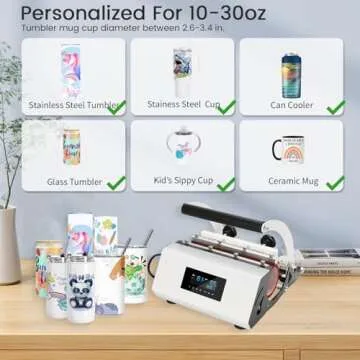SAMONIC Tumbler Heat Press Machine for Sublimation Crafting