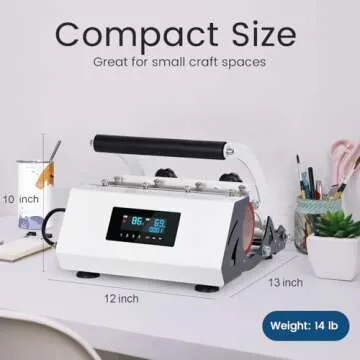 SAMONIC Tumbler Heat Press Machine for Sublimation Crafting