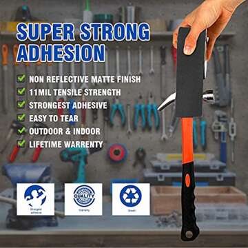 YYXLIFE Premium Grade Gaffers Tape, Heavy Duty Non-Reflective Matte No Residue Gaff Main Stage Tape,Electrical Tape,Duct Tape for Photographers,Waterproof Gaffer Tape,2 Inch X 10 Yards, Black