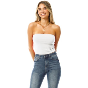 Bandeau Bra Tube Top - Soft Cotton & Stylish Comfort