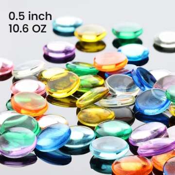 Entervending Acrylic Gems - Vibrant 10.6 OZ Decorative Jewels