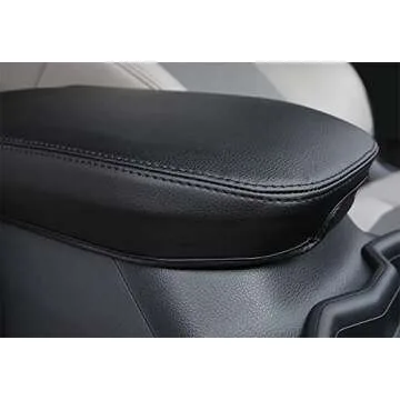 BEERTE Center Console Covers Car Armrest Box Fit for Toyota RAV4 2019-2023 Black Car Armrest Cover Scratch-Resistant Auto Center Console Pad