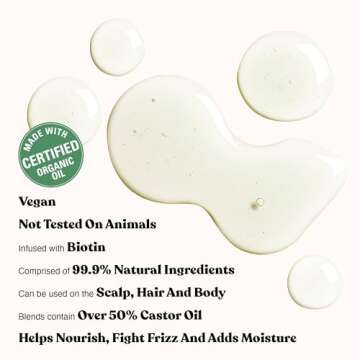 Red by Kiss Organic Vegan Hair Oil Blend for Shine & Moisture