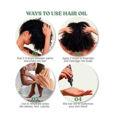 Red by Kiss Organic Vegan Hair Oil Blend for Shine & Moisture