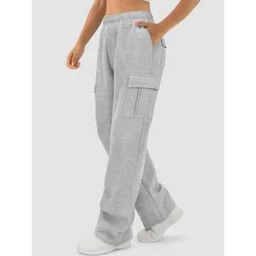 ATHMILE Wide Leg Sweatpants for Women Casual Comfort