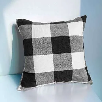 JUEYINGBAILI Buffalo Check Decorative Pillow Covers 18x18