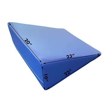 Healthy You Physical Therapy/Massage Table Positioning Back Wedge 22" x 20" x 10" (Firm Wedge, Black...