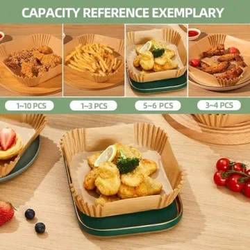 125PCS Air Fryer Paper Liners - Non-Stick, Oil-Proof
