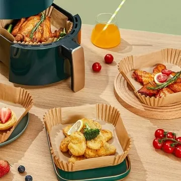 125PCS Air Fryer Paper Liners - Non-Stick, Oil-Proof