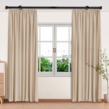 Stylish Adjustable Curtain Rods 30 to 45 Inches Heavy Duty