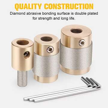 Diamond Grinder Bit Tools for Stained Glass Projects