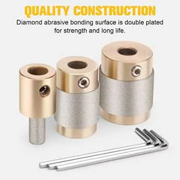 Diamond Grinder Bit Tools for Stained Glass Projects
