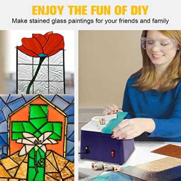 Diamond Grinder Bit Tools for Stained Glass Projects