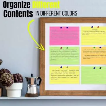 Mr. Pen Neon Study Cards - 180 Ruled Flashcards for Studying