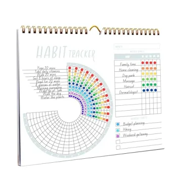 Lamare Premium Habit Tracker Calendar - Inspirational Habit Journal with Spiral Binding - Daily Habi...