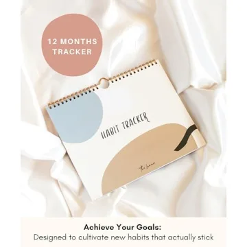 Lamare Premium Habit Tracker Calendar - Inspirational Habit Journal with Spiral Binding - Daily Habit Tracker Journal and Goal Board, Motivational Goals Journal, Productivity Tool and Workout Calendar