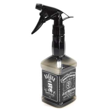 500ML Hairdressing Spray Bottle Salon Barber Hair Tools Water Sprayer (Black)