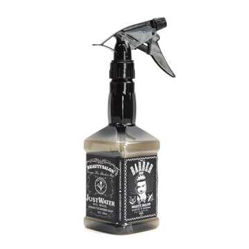 500ML Hairdressing Spray Bottle Salon Barber Hair Tools Water Sprayer (Black)
