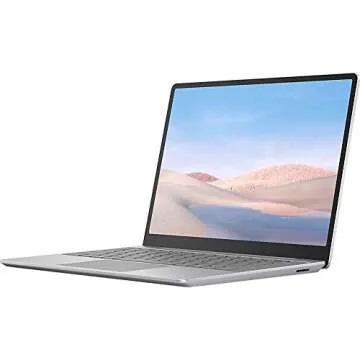 Microsoft Surface Laptop Go 12.4" Intel i5-1035G1 8GB/128GB Touchscreen, Platinum Bundle w/Elite Suite Software (Office Suite Pro, Photo Editor, PDF Editor, PCmover Pro) + 1 YR CPS Protection Pack