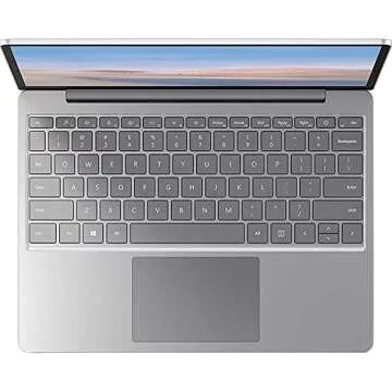 Microsoft Surface Laptop Go 12.4" Intel i5-1035G1 8GB/128GB Touchscreen, Platinum Bundle w/Elite Suite Software (Office Suite Pro, Photo Editor, PDF Editor, PCmover Pro) + 1 YR CPS Protection Pack