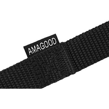 AmaGood Dog/Puppy Obedience Recall Training Agility Lead-15 ft 20 ft 30 ft 50 ft Long Leash-for Dog Training,Tie Out,Play,Safety,Camping (50 feet, Black)
