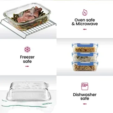 FineDine 24 Piece Glass Storage Containers - Leak Proof