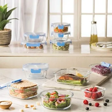 FineDine 24 Piece Glass Storage Containers - Leak Proof