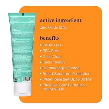 Thinkkids Mineral Sunscreen, SPF 30 Clear Zinc Oxide Sunscreen, 3 Fl Oz, Natural Reef Safe Sunscreen...