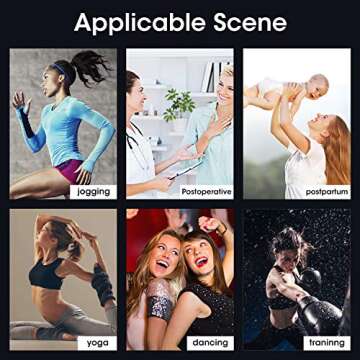 KIMIKAL Women Post-Surgery Front Closure Sports Bra (XL(38B,38C,38D,40A), Black)