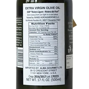 Premium Ligurian Italian Extra Virgin Olive Oil 16.9 fl oz