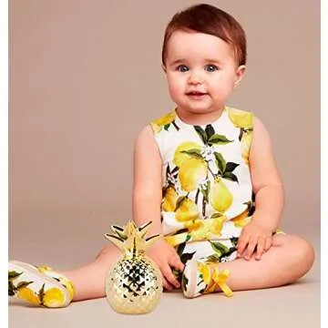 iefoah Pineapple Girls Piggy Bank Ceramic Pineapples Shape Cans Decorative Kids Adults Piggy Bank for Home Bedroom Party Decorations Valentine's Day Kid's Birthday Gifts (Gold)