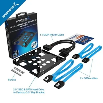 SABRENT 3.5 Inch to x2 SSD Internal Drive Mounting Kit
