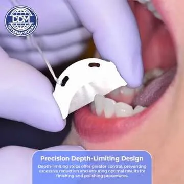 DDM International IPR Strips - 0.05mm Autoclavable QwikStrip Style Finishing Serrated Curved - 10 PCs Ideal for Cement Removal Finishing & Polishing