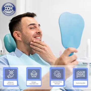 DDM International IPR Strips - 0.05mm Autoclavable QwikStrip Style Finishing Serrated Curved - 10 PCs Ideal for Cement Removal Finishing & Polishing