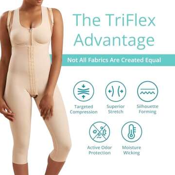 MARENA SFBHM Stage 1 Post-surgical Compression Girdle with High-Back & Front Closure – Adjustable ...