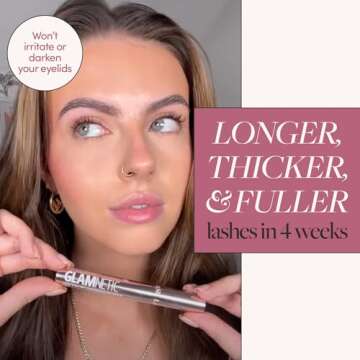 Glamnetic Full Volume Lash Enhancing Serum | Strengthens & Conditions | Infused with Vitamins & Hair Loving Ingredients | .07 fl oz