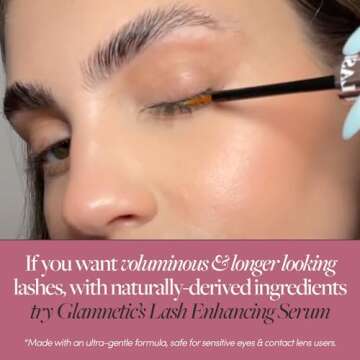 Glamnetic Full Volume Lash Enhancing Serum | Strengthens & Conditions | Infused with Vitamins & Hair Loving Ingredients | .07 fl oz