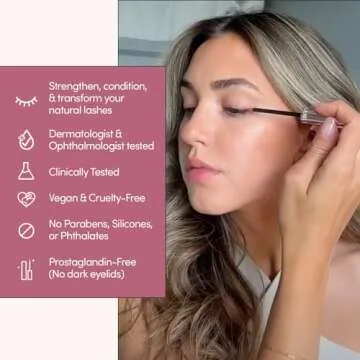 Glamnetic Full Volume Lash Enhancing Serum | Strengthens & Conditions | Infused with Vitamins & Hair Loving Ingredients | .07 fl oz