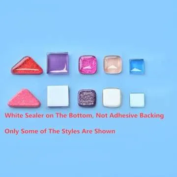 BTMIEY 500g Glue Down Irregular Tiny Mosaic Tile Hobbies Children Handmade Crystal Craft for Bathroom Kitchen Home Decoration DIY Art Projects,0.4X0.4 Inch(Mixed Color Series)