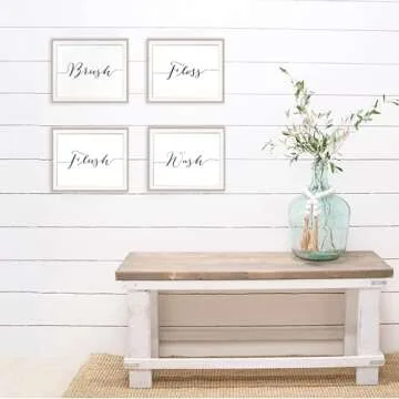 Bathroom Decor Art Prints (Set of 4) - Unframed - 8x10s | Bathroom Décor | Bathroom Décor Wall Art | Room Décor Aesthetic