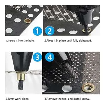 Durable 100PCS M8 Rivet Nut Assortment Kit for Versatile Use