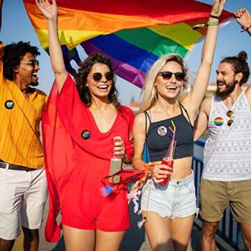 48 Pcs Pride Pins, Gay Lgbtq Stuff Merch Accessories Button Badge Rainbow Lesbian Trans Pansexual Bisexual Pin Month Party Favors Supplies Decorations