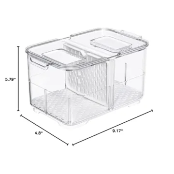 SANNO Stackable Vegetable Fruit Storage Containers